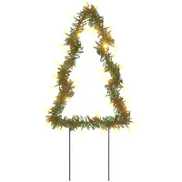Ziemassvētku gaismas dekori, egles forma, 3 gab., 50 Led, 30 cm