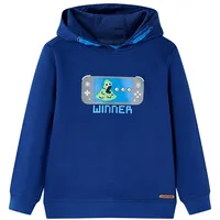 Bērnu džemperis ar kapuci, tumši zils, 140