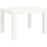 dārza galds, balts, 59X47X40 cm, Pp