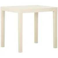 dārza galds, balts, 79X65X72 cm, plastmasa