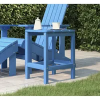 dārza galds, zils, 38X38X46 cm, Hdpe