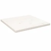 galda virsma, balta, 50X50X2,5 cm, priedes masīvkoks, kvadrāta