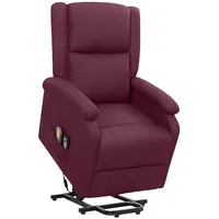 masāžas krēsls, paceļams, violets audums