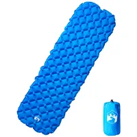 piepūšams kempinga matracis, vienvietīgs, 190X58X6 cm, zils