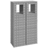 vertikāli gabioni, 2 gab., 50X50X180 cm, dzelzs
