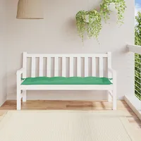 dārza sola matracis, 150X50X7 cm, zaļš audums