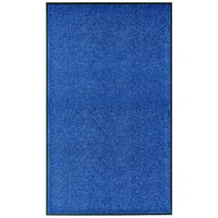 durvju paklājs, mazgājams, zils, 90X150 cm