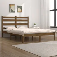 gultas rāmis, medus brūns, priedes masīvkoks, 200X200 cm