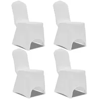 krēslu pārvalki, 4 gab., elastīgi, balti