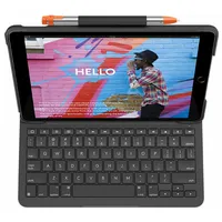 Planšetdatora un Klaviatūras Vāks Logitech iPad 2020  2019 2021 Pelēks Spāņu Qwerty