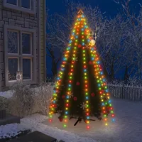 vidaXL Ziemassvētku lampiņas, 300 Led, cm, krāsainas