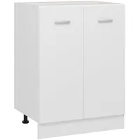 virtuves skapītis, balts, 60X46X81,5 cm, skaidu plāksne
