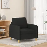 atpūtas krēsls, melns, 60 cm, audums