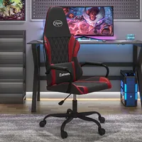 datorspēļu krēsls, melna un vīnsarkana mākslīgā āda
