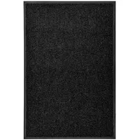 durvju paklājs, mazgājams, melns, 60X90 cm