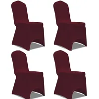 krēslu pārvalki, 4 gab., elastīgi, bordo