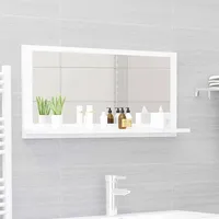 vannasistabas spogulis, balts, 80X10,5X37 cm, skaidu plāksne