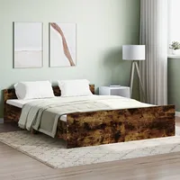 gultas rāmis ar galvgali un kājgali, koka krāsa, 160X200 cm