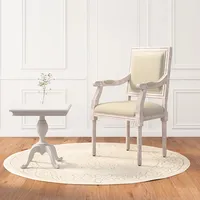 vidaXL atpūtas krēsls, bēšs, 54X59X99 cm, lins
