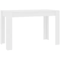 virtuves galds, 120X60X76 cm, skaidu plāksne, balts