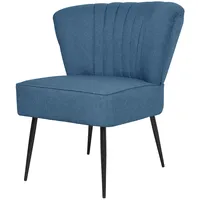 atpūtas krēsls, zils audums