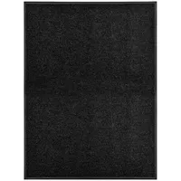 durvju paklājs, mazgājams, melns, 90X120 cm
