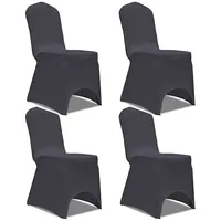 elastīgi krēslu pārvalki, 4 gab., antracīta pelēki
