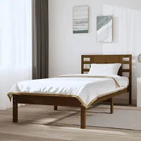 gultas rāmis, medus brūns, priedes masīvkoks, 100X200 cm