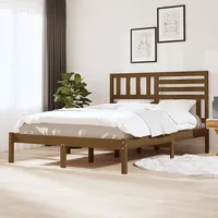 gultas rāmis, medus brūns, priedes masīvkoks, 120X200 cm