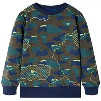 Bērnu džemperis, tumša haki krāsa, 128