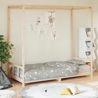 bērnu gultas rāmis, 90X190 cm, priedes masīvkoks