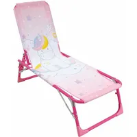 Pludmales zvilnis Fun House Unicorn Deckchair Sun Lounger 112 x 40 cm Bērnu Locīšana