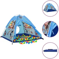 rotaļu telts, zila, 120X120X90 cm