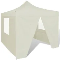 saliekama telts, 3X3 m, 4 sienas, krēmkrāsā