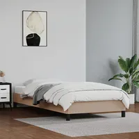 gultas rāmis, kapučīno krāsa, 90X200 cm, mākslīgā āda