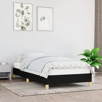 gultas rāmis, melns, 90X200 cm, audums