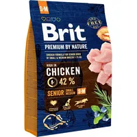 Brit Premium by Nature Senior Small, Medium - dry dog food 3 kg 8595602526390