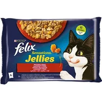 Purina Nestle Felix Sensations - beef with tomato and chicken carrot in jelly Wet food for ca 