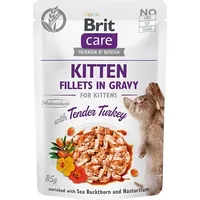 Brit Care Fillets in Gravy turkey fillets gravy - wet food for kittens 85 g 8595602540532