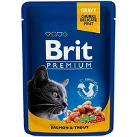 Brit Premium Cat SalmonTrout - wet cat food 100G 8595602505999