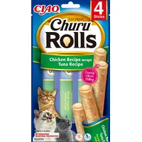 Inaba Churu Rolls Chicken recipe wraps Tuna - cat treats 4X10 g 8859387700766
