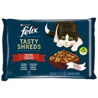 Purina Nestle Felix Tasty Shreds with beef and chicken - 4X 80G 7613038644257