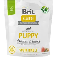 Brit Care Dog Sustainable Puppy Chicken  Insect - dry dog food 1 kg 8595602558643