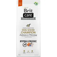Brit Care Hypoallergenic Adult Dog Show Champion Salmon  Herring - dry dog food 12 kg 8595602559107