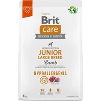 Brit Care Hypoallergenic Junior Large Breed Lamb - dry dog food 3 kg 8595602559053