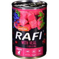 Dolina Noteci Rafi Junior with veal, cranberry, and blueberry - Wet dog food 400 g 5902921305088