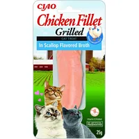 Inaba Grilled Chicken Extra tender fillet in scallop flavored broth - cat treats 25 g 8859387700902