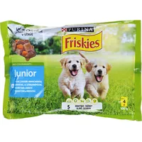 Purina Nestle Friskies Junior Chicken with Carrots - wet dog food 4X100G 7613035343603