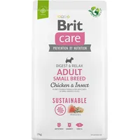 Brit Care Dog Sustainable Adult Small Breed Chicken  Insect - dry dog food 7 kg 8595602558650