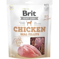 Brit Jerky Chicken Real Fillets - dog snack 200 g 8595602543670